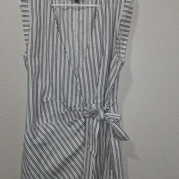 Lulu's Black and White Striped Dress - Picture 6 of 7